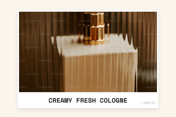 creamy fresh cologne