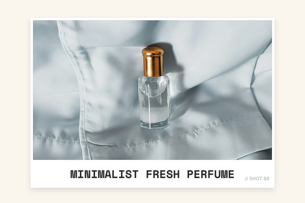minimalist fresh perfume