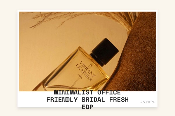 minimalist office friendly bridal fresh edp