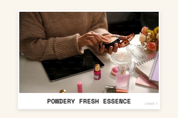 powdery fresh essence