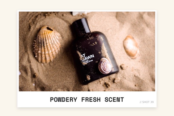 powdery fresh scent